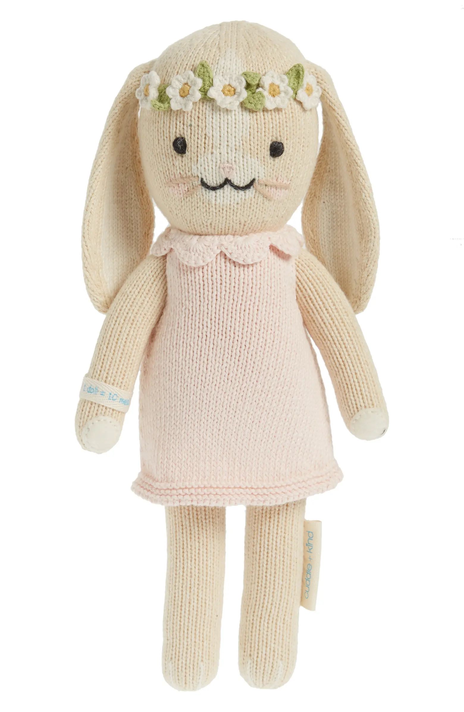 cuddle + kind Mini Blush Hannah the Bunny Stuffed Animal | Nordstrom