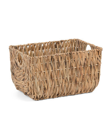 Twisted Water Hyacinth Bloated Storage Basket | TJ Maxx