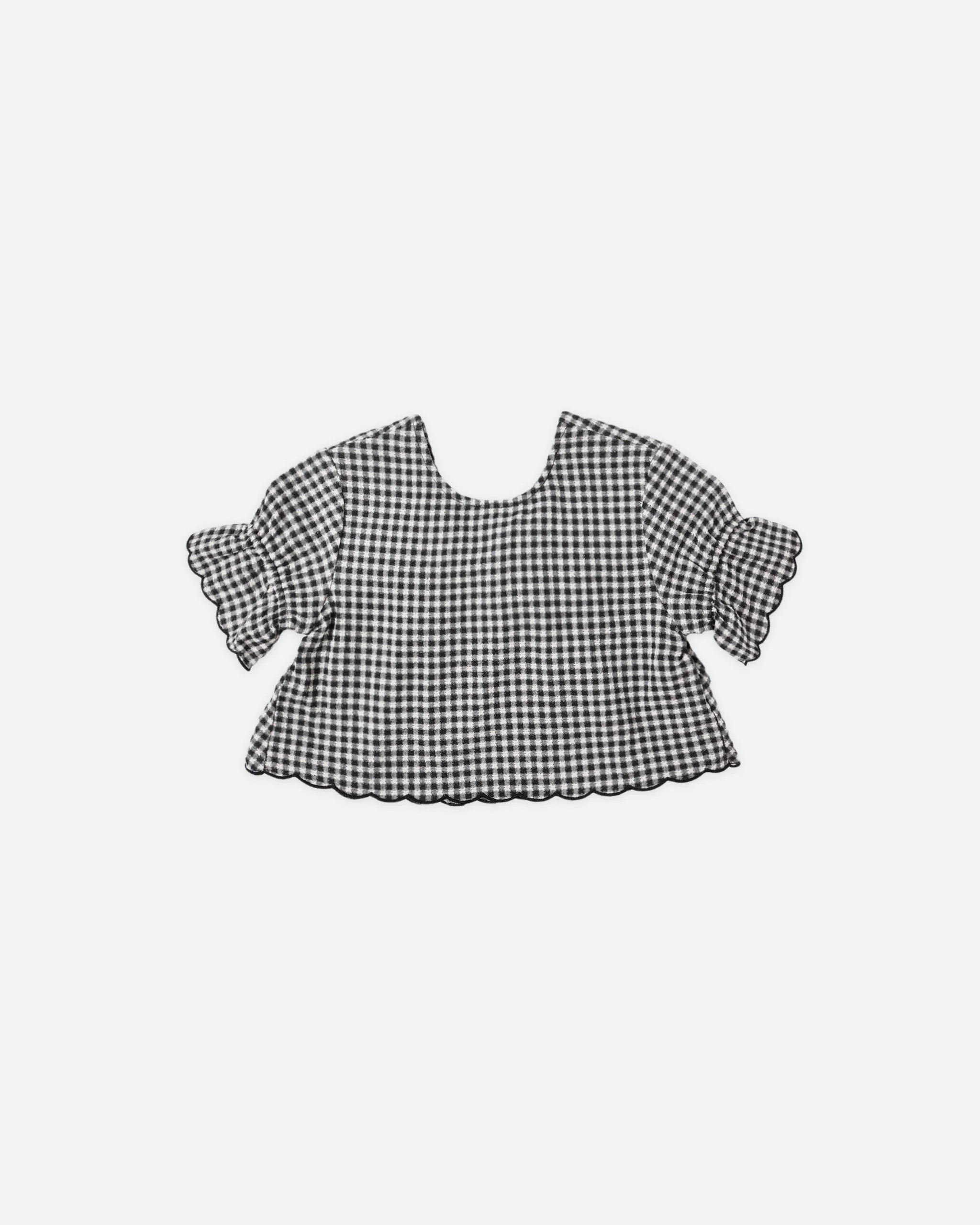 Francie Blouse || Black Gingham | Rylee + Cru