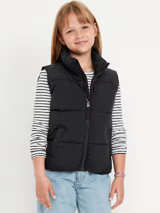 Water-Resistant Quilted Puffer Vest for Girls | Old Navy (US)