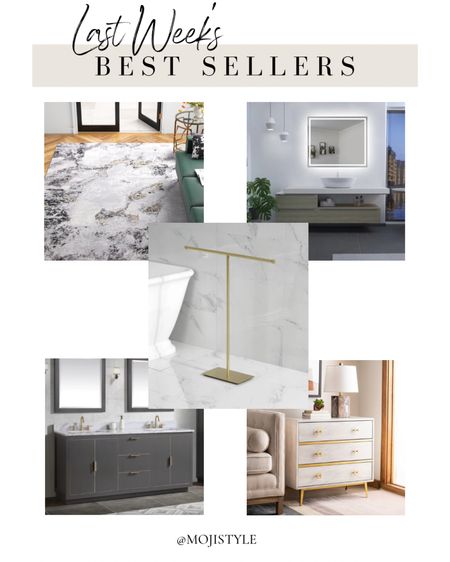 Here are all last week’s best sellers! From bathroom vanity, mirrors and upgrades to my favorite area rug and bedroom furniture!

#LTKSaleAlert #LTKHome