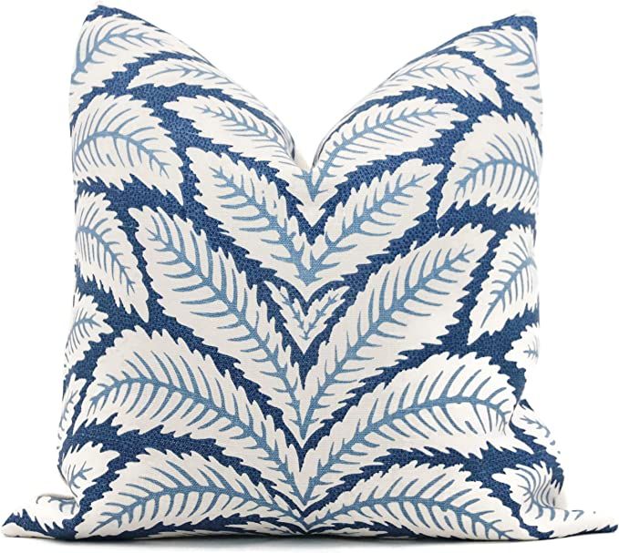 Indigo Blue Talavera Linen Throw Pillow Cover by Brunschwig & Fils Decorative Throw Pillow Covera... | Amazon (US)