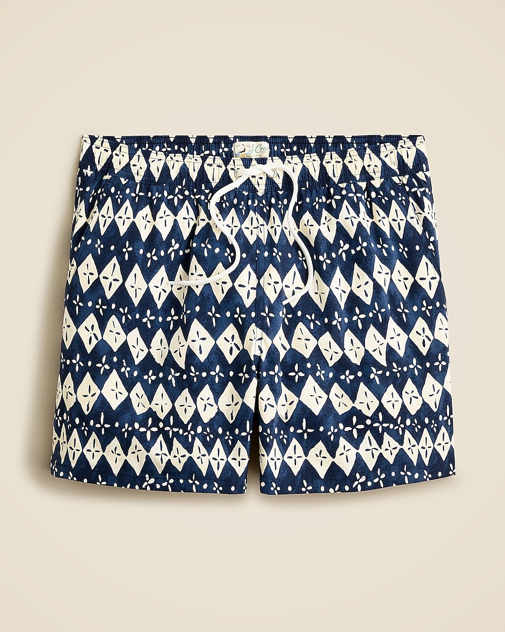 5" stretch swim trunk in print with ECONYL® nylon | J. Crew US