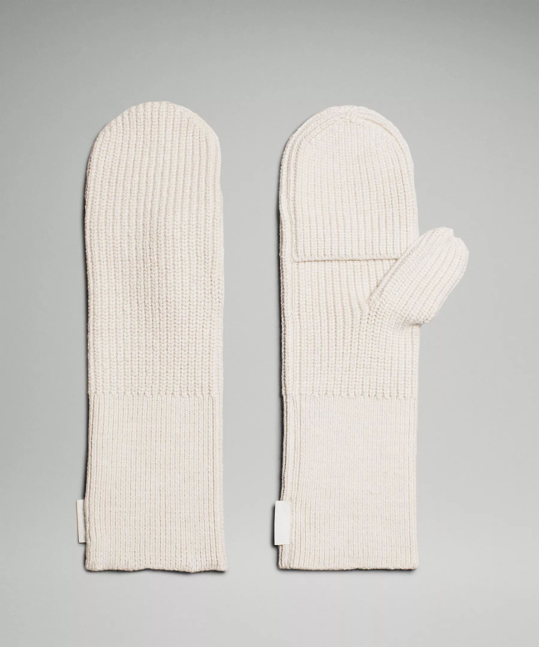Women's Ribbed Merino Wool-Blend Knit Mittens | Women's Gloves & Mittens & Cold Weather Acessorie... | Lululemon (US)