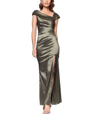 Asymmetric Cap Sleeve Gown - Exclusive | Bloomingdale's (US)