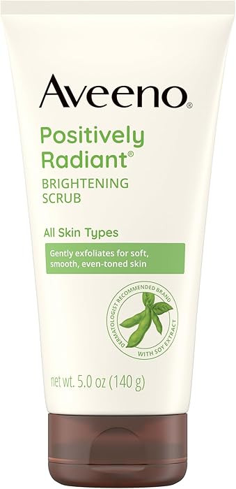 Aveeno Positively Radiant Skin Brightening Exfoliating Daily Facial Scrub, Gentle with Moisture-R... | Amazon (US)