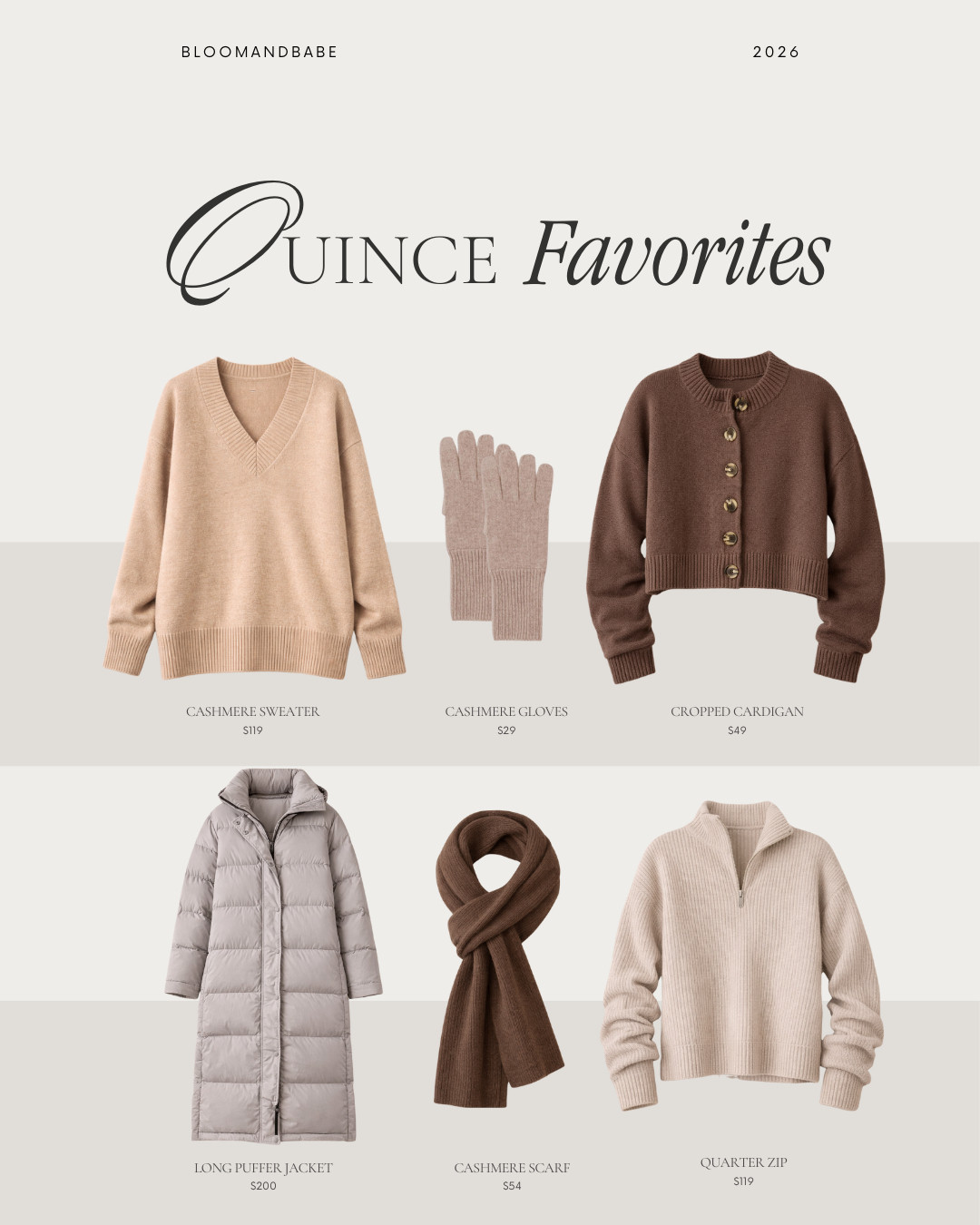 From sweaters to little details, these are my Quince favorites this season. 

 #LTKgrwm #LTKootd #LTKSeasonal
