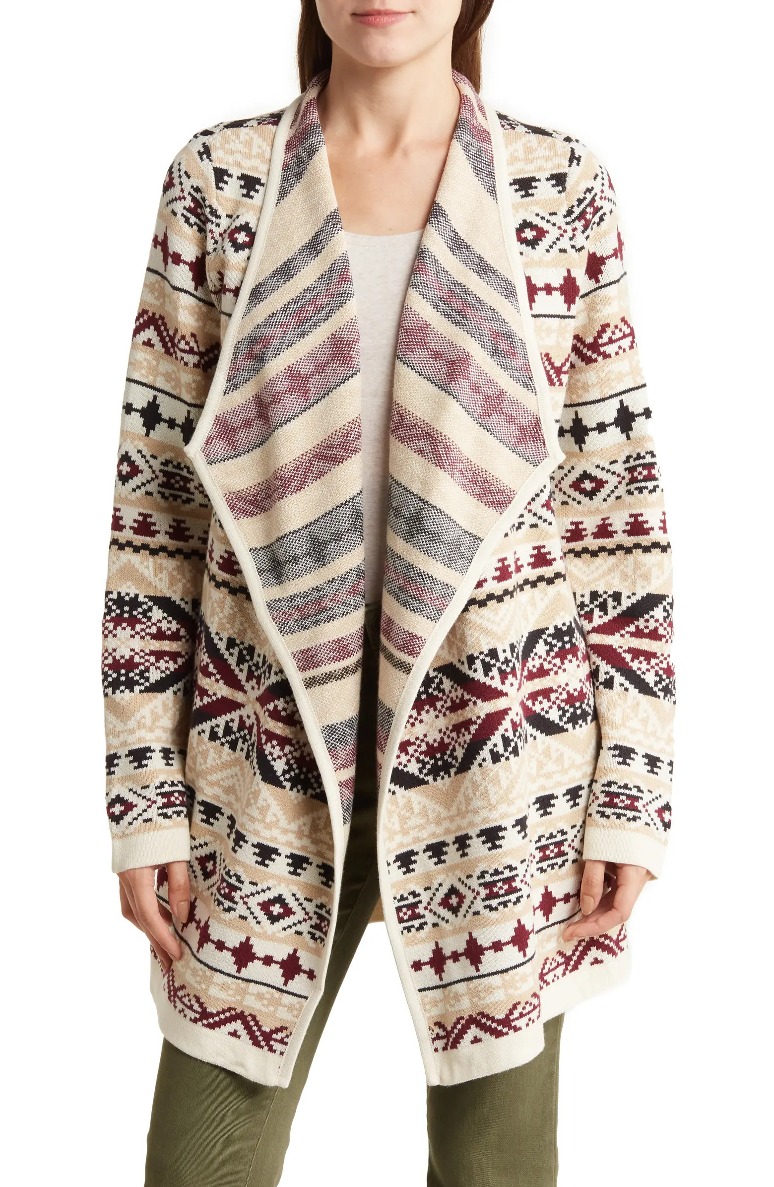 Lucky Brand Jacquard Cardigan | Nordstromrack | Nordstrom Rack