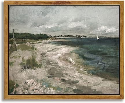 InSimSea Framed Wall Art Room Decor, Classical Seaside Landscape Art Wall Decorations, Impression... | Amazon (CA)
