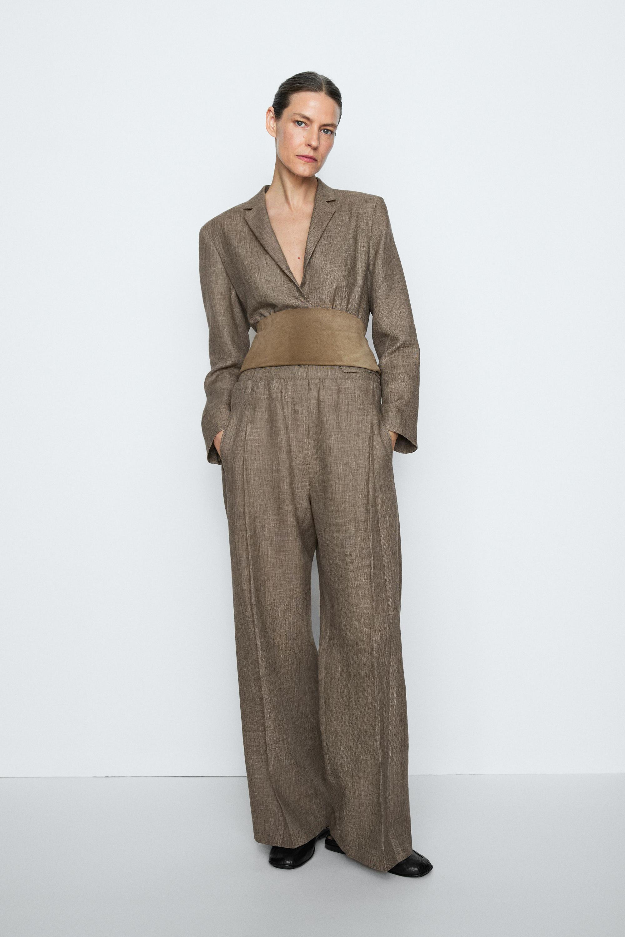 Flecked detail pants - STUDIO | Massimo Dutti US