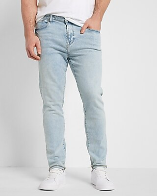 Slim Light Modern Vintage Wash Hyper Stretch Jeans | Express