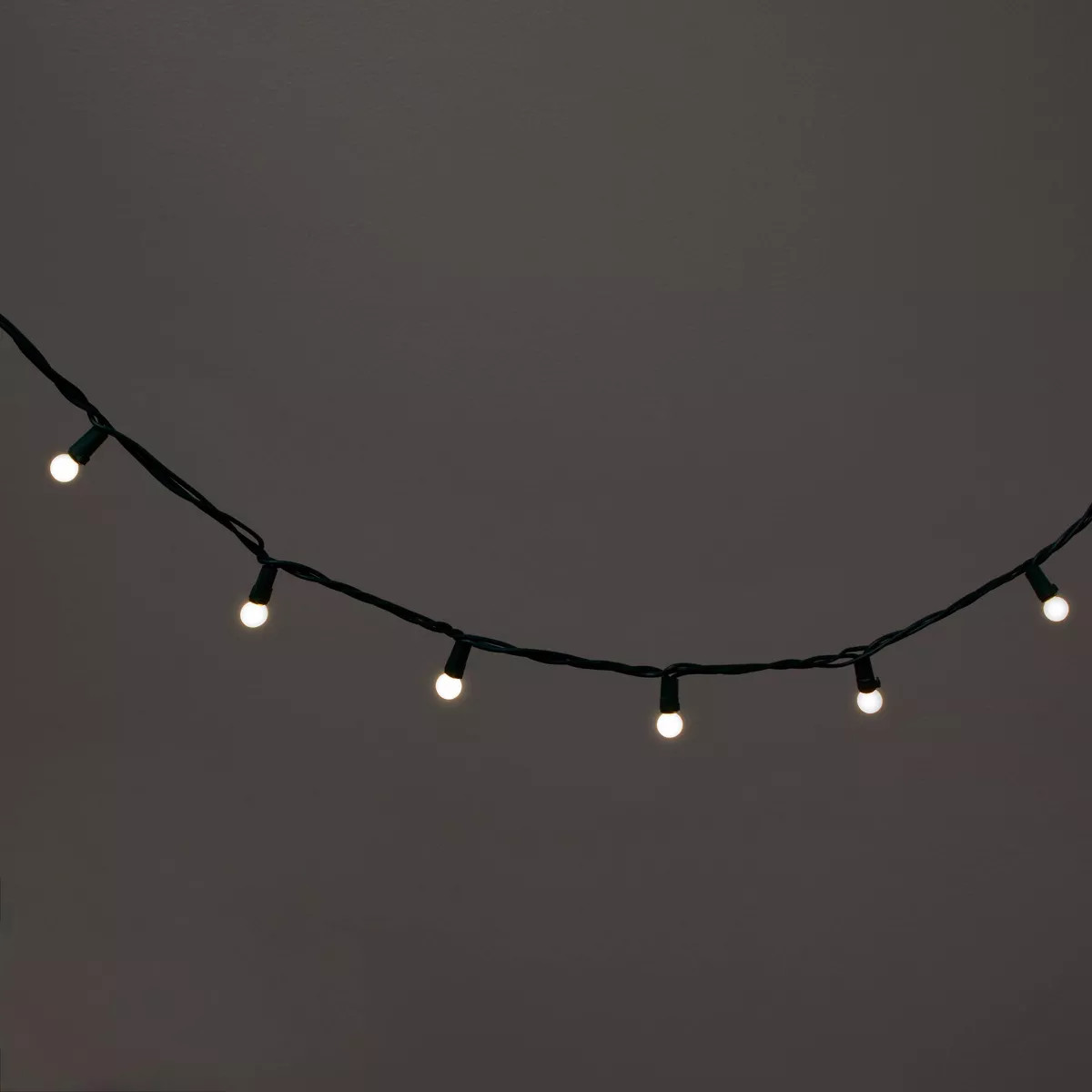 50ct LED Smooth Sphere Christmas String Lights Warm White with Green Wire - Wondershop™ | Target