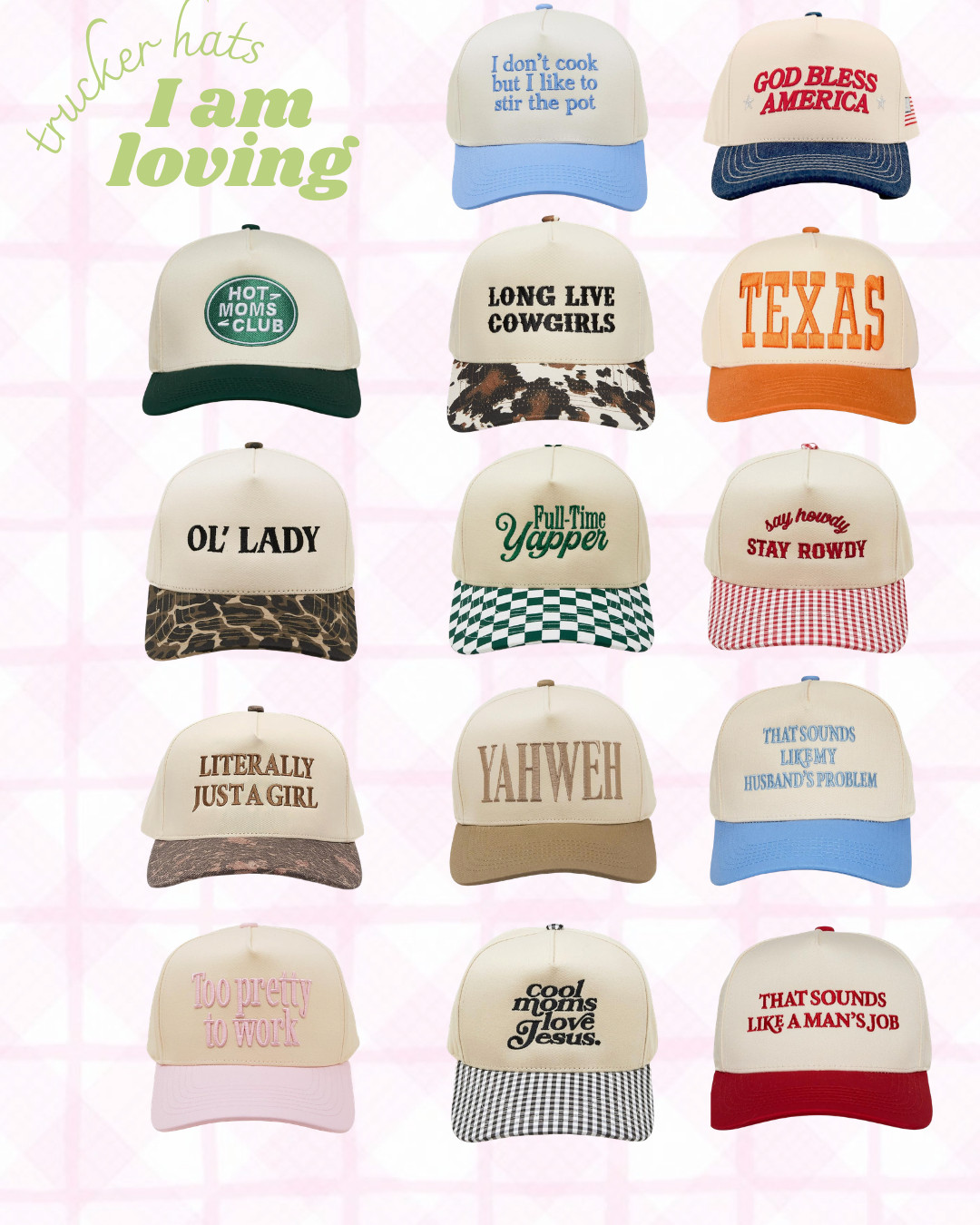 Trucker hats I am adding to my collection! 

 #LTKgrwm #LTKootd #LTKmomlife