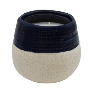 Sea Salt & Drift Wood Scented Navy Ceramic Jar Candle by Ashland® | Michaels Stores