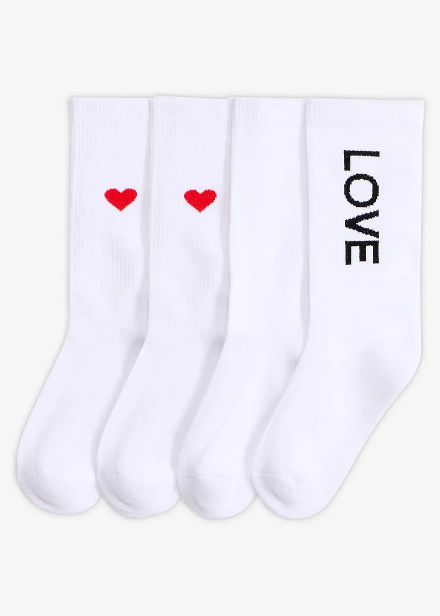 Tennissocken mit Bio-Baumwolle (4er Pack) | Bonprix DE