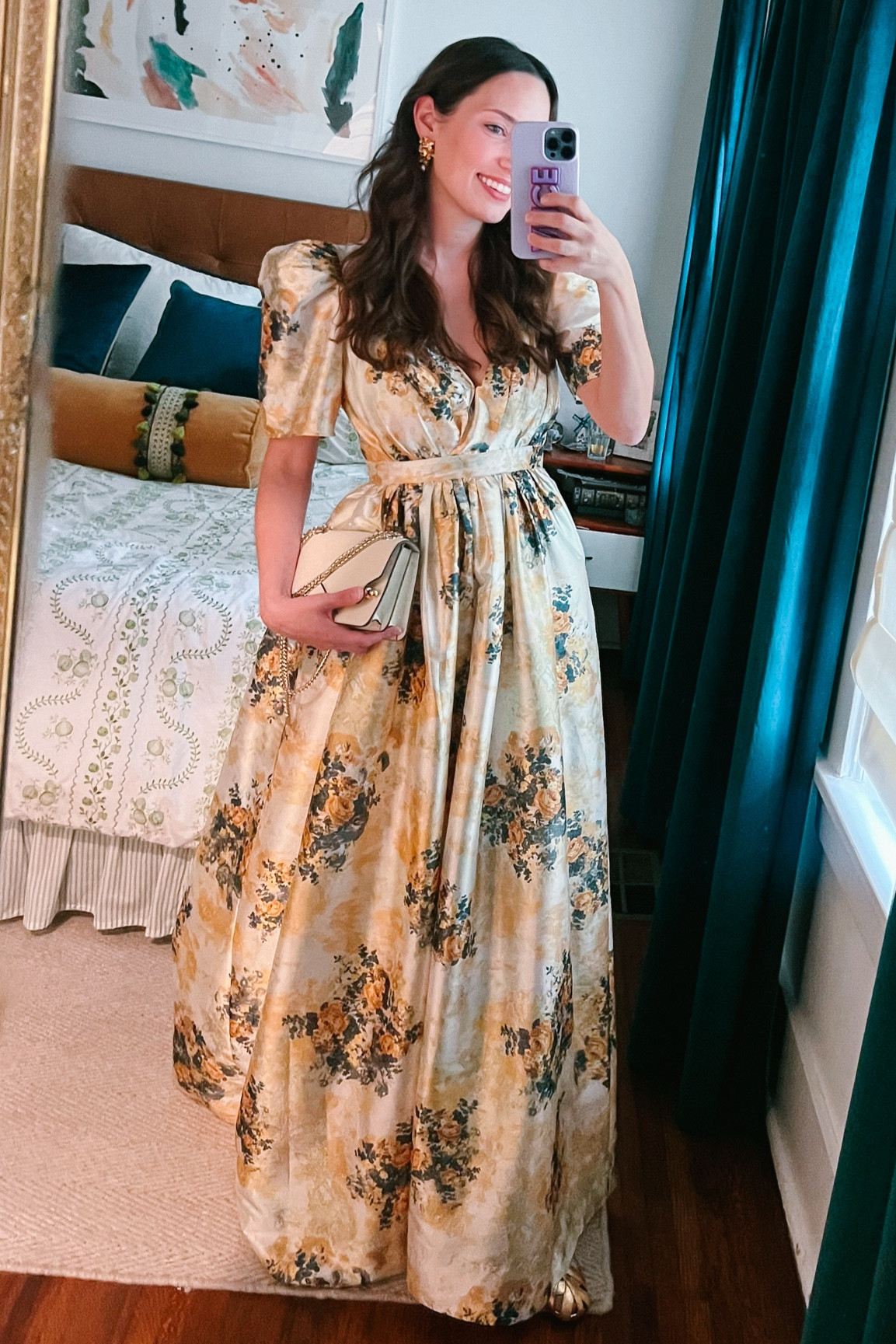 Wedding guest dress / fall black tie dress / floral evening gown / BHLDN yellow floral dress 

#LTKParties #LTKWedding #LTKSeasonal