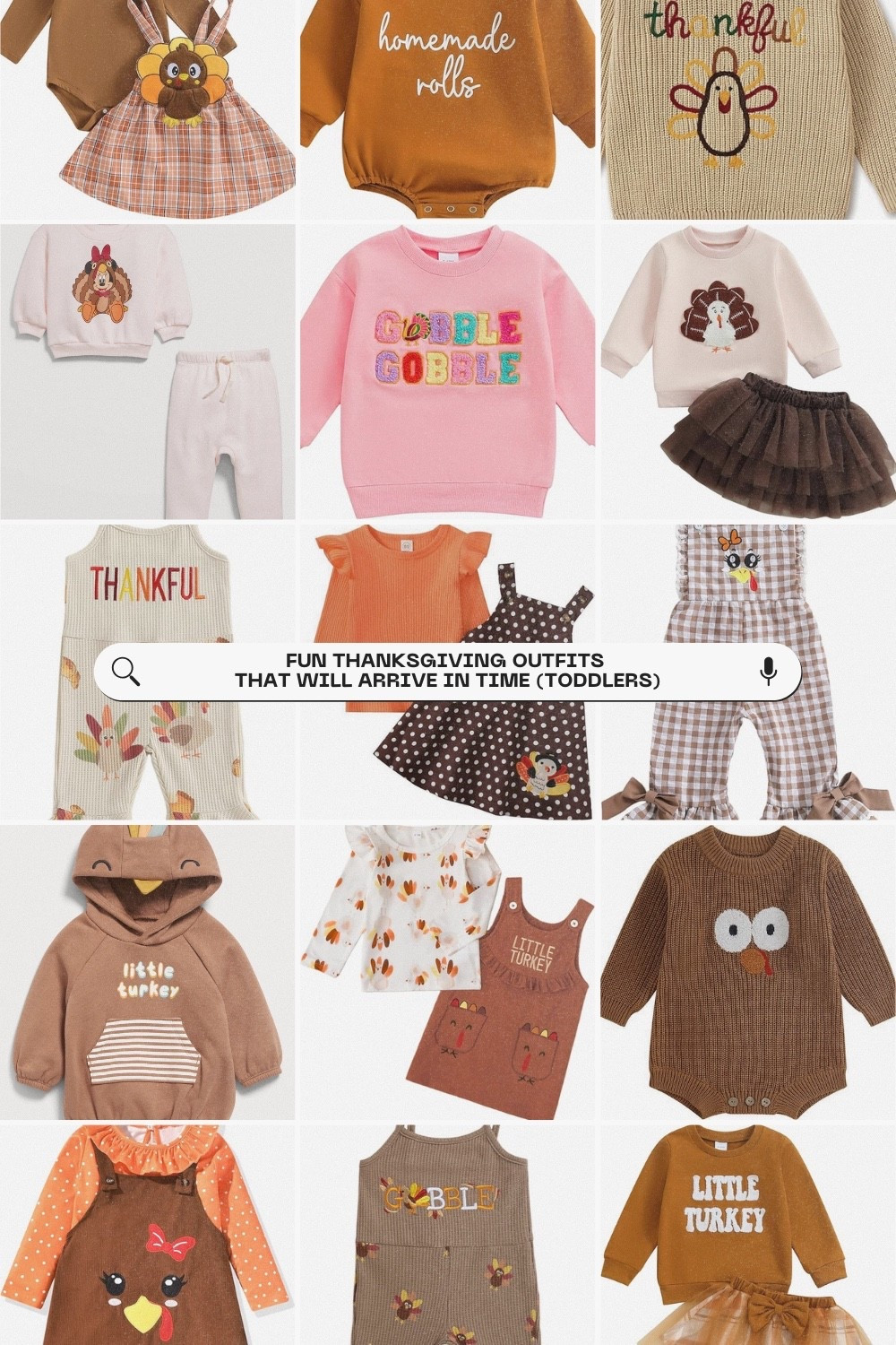 Fun Thanksgiving day outfits that will arrive in time - last minute Thanksgiving day outfits for kids - last minute Thanksgiving day outfits for one year-old - funny last minute Thanksgiving day outfit


#LTKHoliday #LTKSeasonal #LTKKids