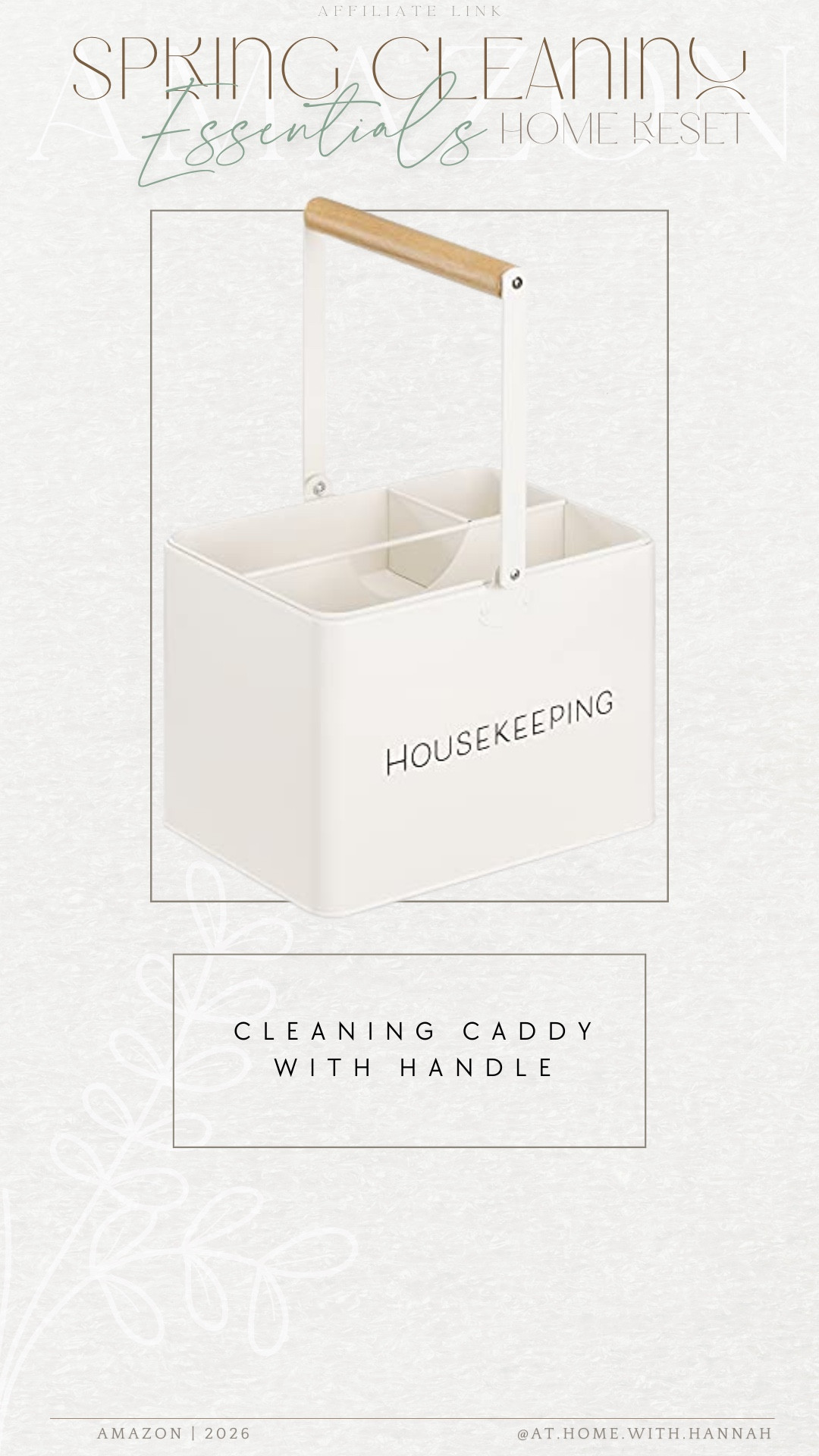 A cleaning caddy like this just makes everything feel more put together 🤍 I love having my go-to supplies in one spot so they’re easy to grab and carry around the house.




•
cleaning caddy • cleaning caddy with handle • housekeeping organizer • cleaning supply organizer • home organization finds • practical cleaning tools • amazon home essentials • cleaning routine setup

#cleaningcaddy #cleaningsupplyorganizer #housekeepingorganizer #practicalcleaningtools #homeorganizationfinds #ltkhome #ltkfinds #amazonhomefinds

#LTKHome #LTKdayinmylife