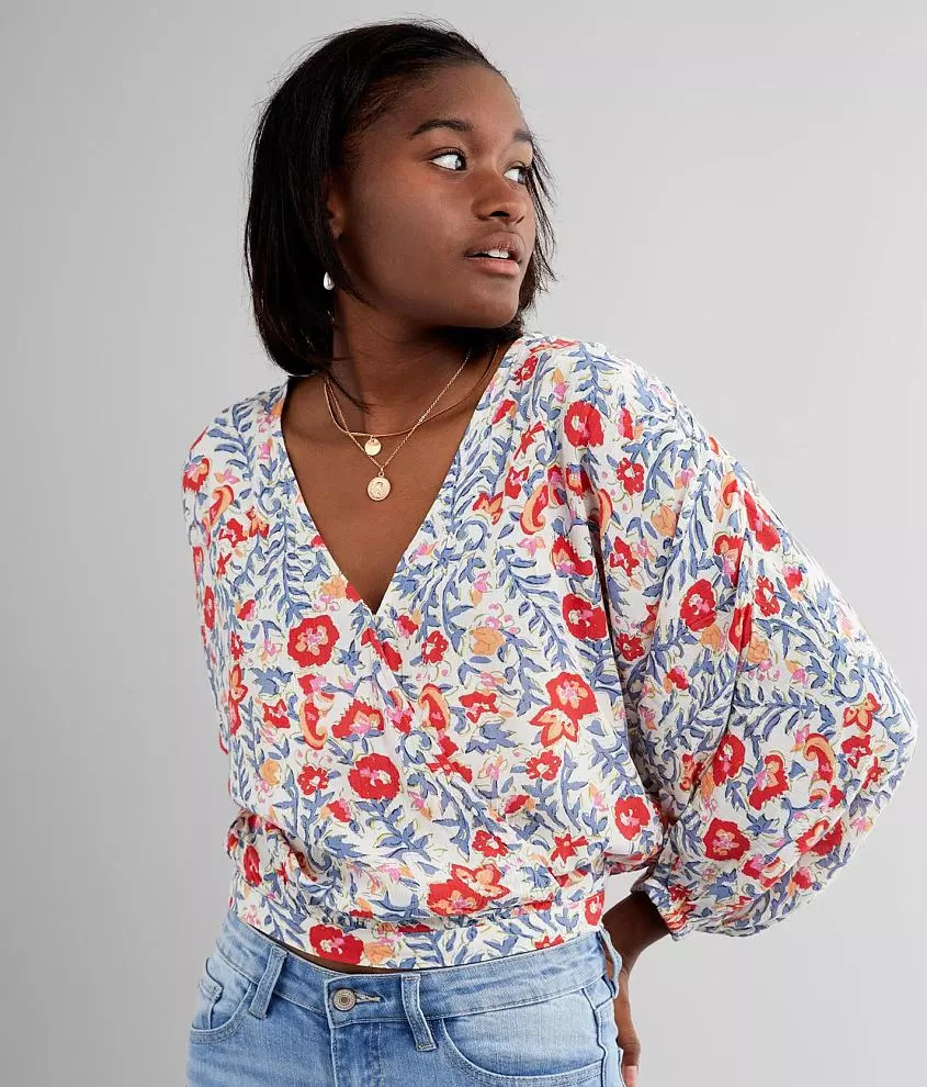 Safe Bet Surplice Top | Buckle