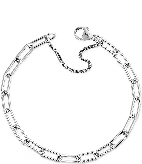 Elongated Link Charm Bracelet | Dillards