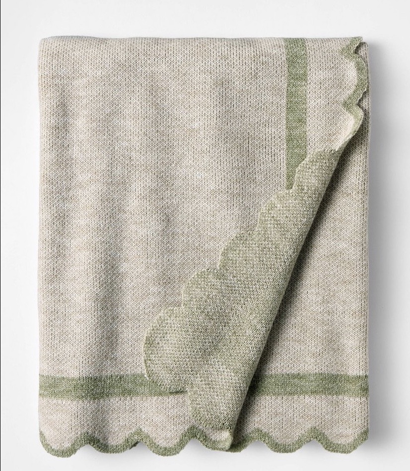 This green and blue scalloped-edge throw blanket from Target 🎯 is just right for breezy spring and summer evenings 

#LTKTarget #LTKHomeDecor #LTKCozy 

#LTKselfcare #LTKHome #LTKSeasonal