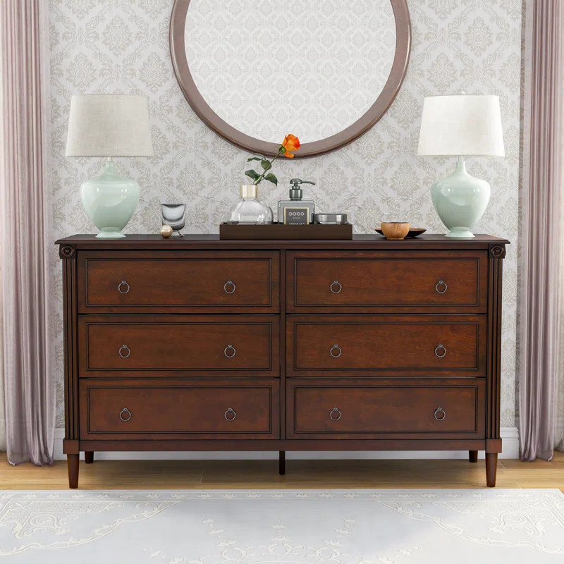 Emmasofia 6 Drawer 60" Double Dresser | Wayfair North America