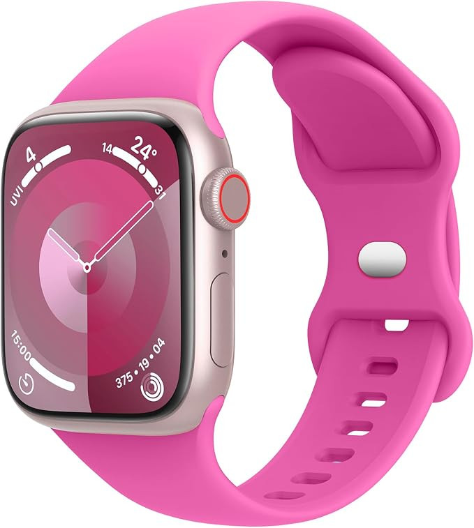 Sport Bands Compatible with Apple Watch Band 38mm 40mm 41mm 42mm 44mm 45mm 49mm Women Men,Soft Si... | Amazon (US)