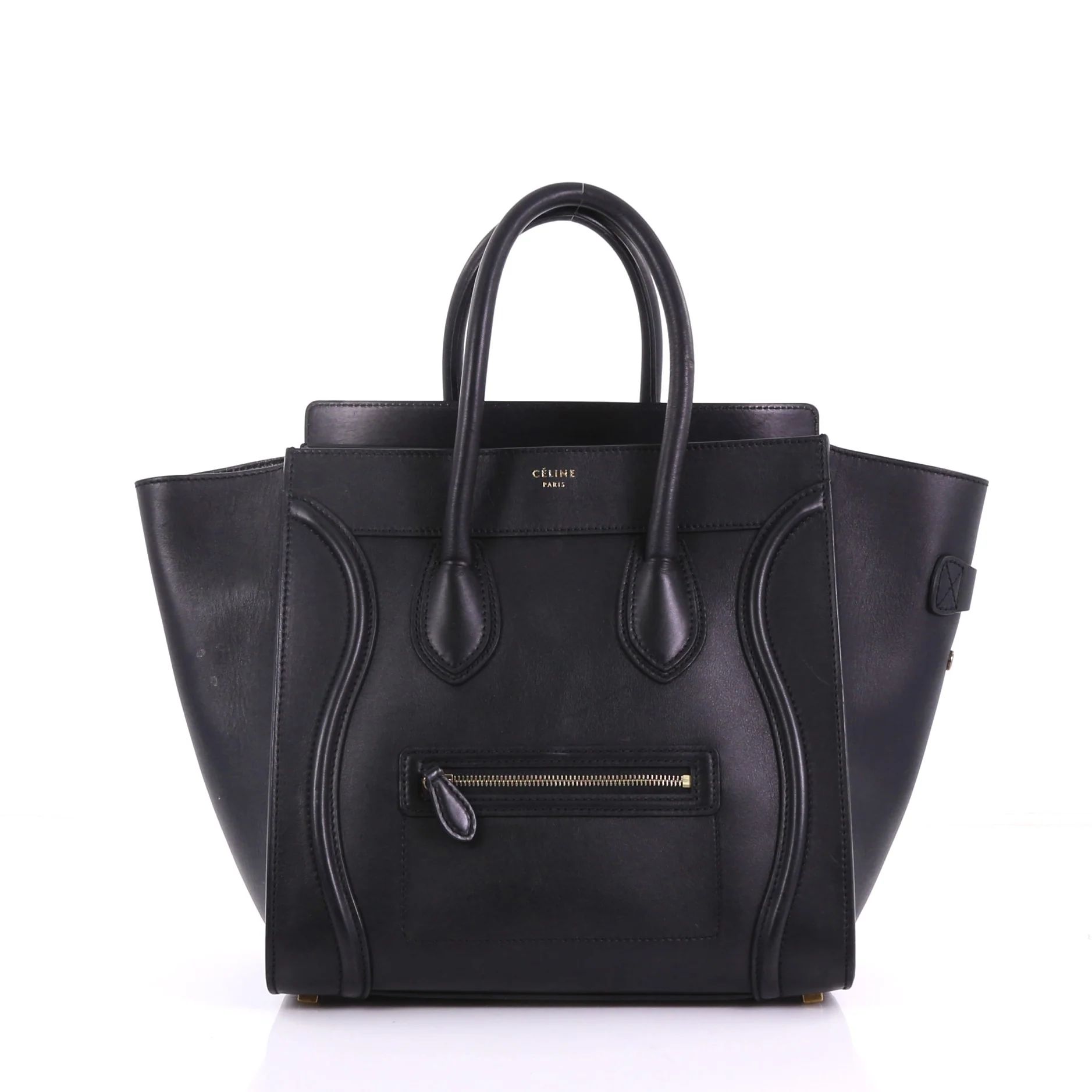 Luggage Handbag Smooth Leather Mini - Luggage Handbag Smooth Leather Mini / black | Rebag
