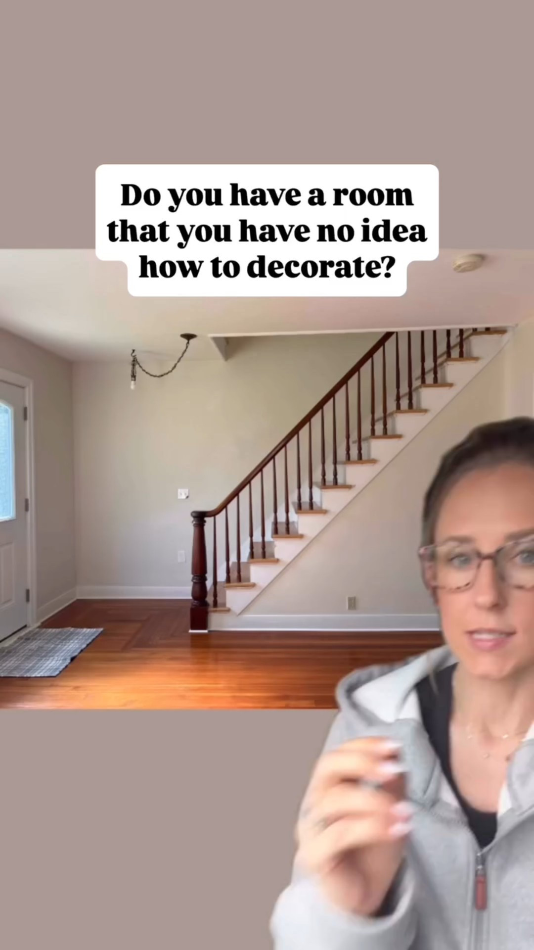 This is such a great blank space!! I absolutely love the character in the floors and stair railings, we just needed to add a little bit of paint and picture moulding to really bring this space together 😍✨

What do you think? Is there anything you would add or change?

Comment down below which room you need help with and I’ll send you the link to submit your space! 👇🏼

Follow along @comestayawhile for weekly room transformation ideas!! 

#entrywaydesign #foyerdecor