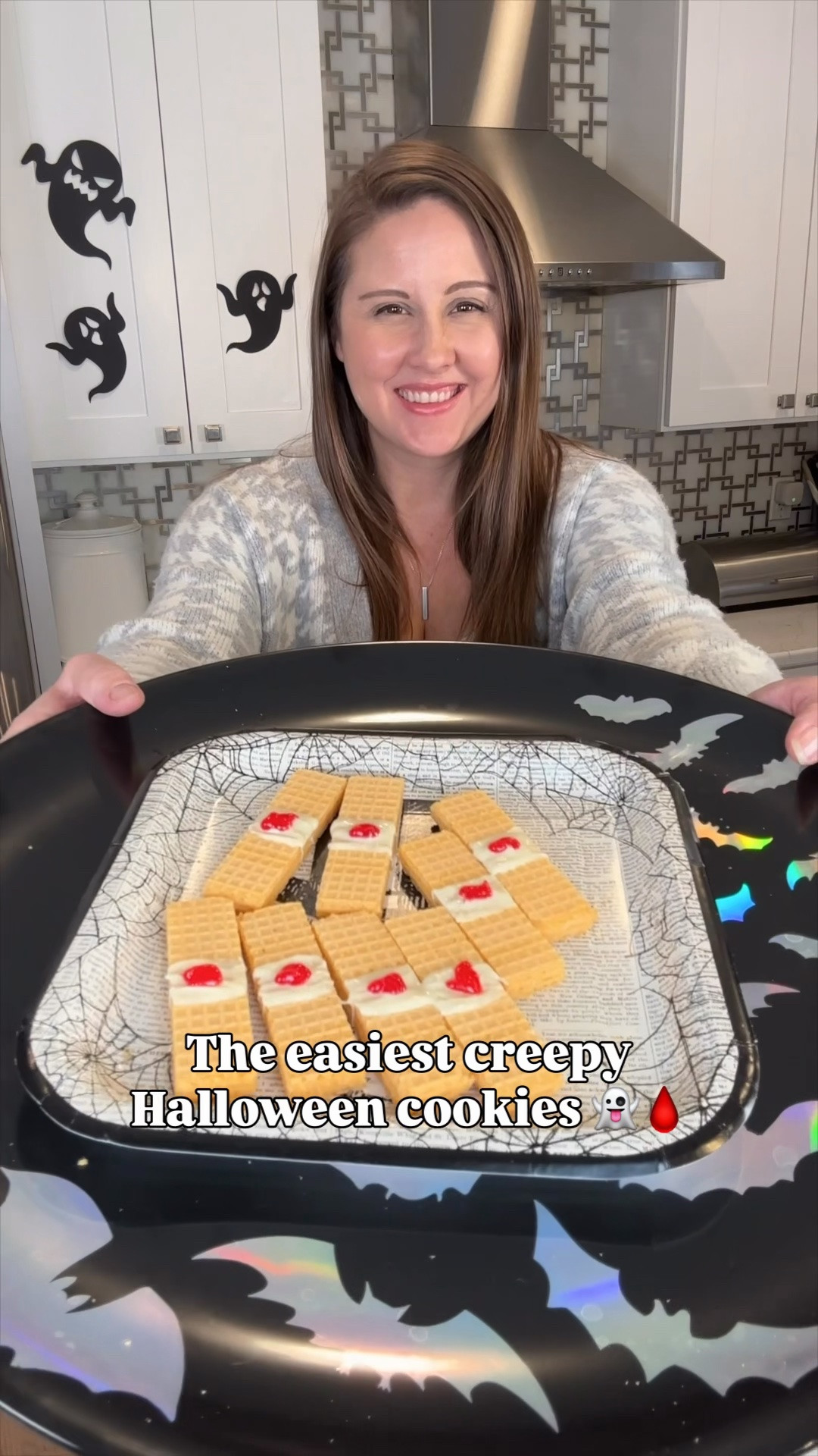 🩸 SAVE this creepy Halloween cookie idea!

These Band-Aid cookies are SO easy to make and they look perfectly creepy for Halloween! 👻

Just grab vanilla wafer cookies, spread a little melted white chocolate across the center, then add red food gel for the “blood.” That’s it!

Perfect for Halloween parties, spooky snack boards, classroom treats or just a fun October dessert. 🩹🩸🎃

#HalloweenTreats #HalloweenFood #HalloweenDesserts #EasyHalloweenIdeas #SpookySnacks

#LTKSeasonal #LTKHome #LTKfoodie