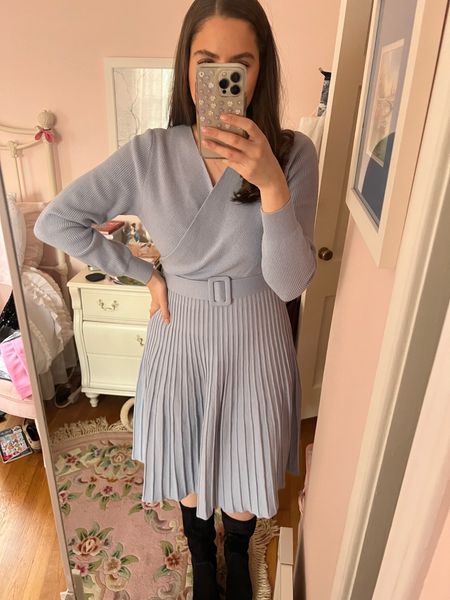 Sweater dress, knit dress, midi dress, work outfit, business casual, office style, office outfit, workwear

#LTKworkwear #LTKfit #LTKunder100