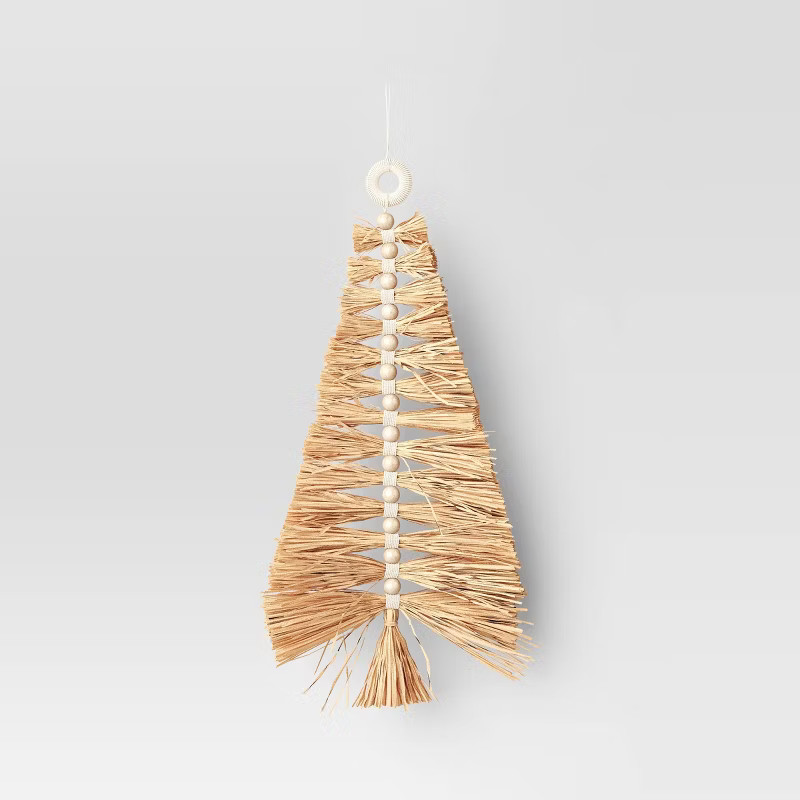 Raffia Wall Tree Decorative Sculpture Beige - Threshold™ | Target