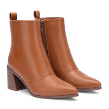 Womens Ankle Boots Pointed Toe Heeled Booties Fashion Block Heel Boots for Women | SHEIN