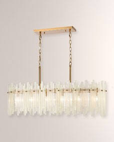 Brinicle 6-Light Linear Chandelier | Horchow
