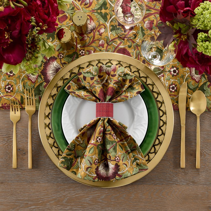 Morris & Co. x Williams Sonoma Lodden Table Runner | Williams-Sonoma