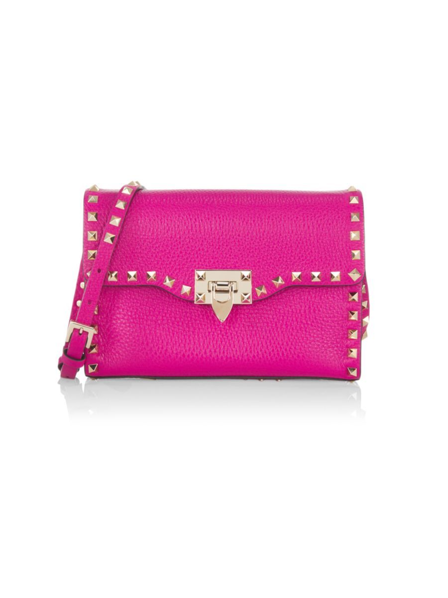 Small Rockstud Leather Shoulder Bag | Saks Fifth Avenue