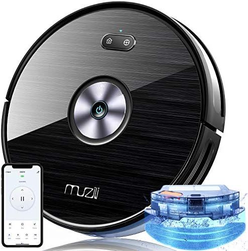 Muzili Robot Vacuum Cleaner Sweep and Mop Cleaning, Upgraded 1900Pa Suction Robotic Vacuum, Sucti... | Amazon (UK)