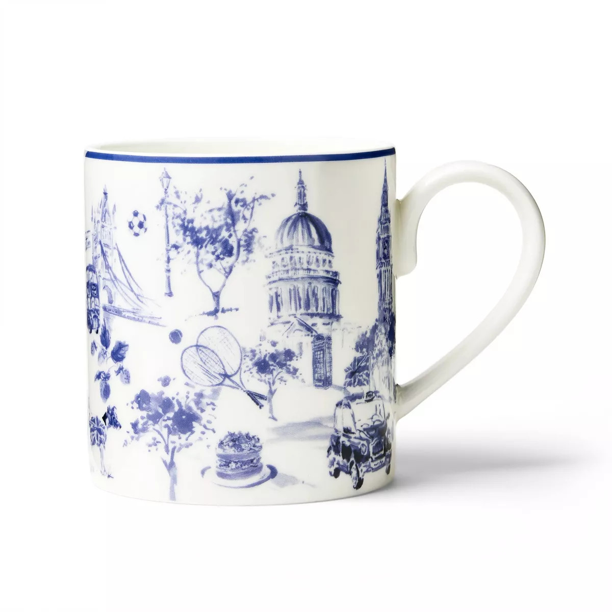 M&S 12oz London Graphics Ceramic Christmas Mug | Target
