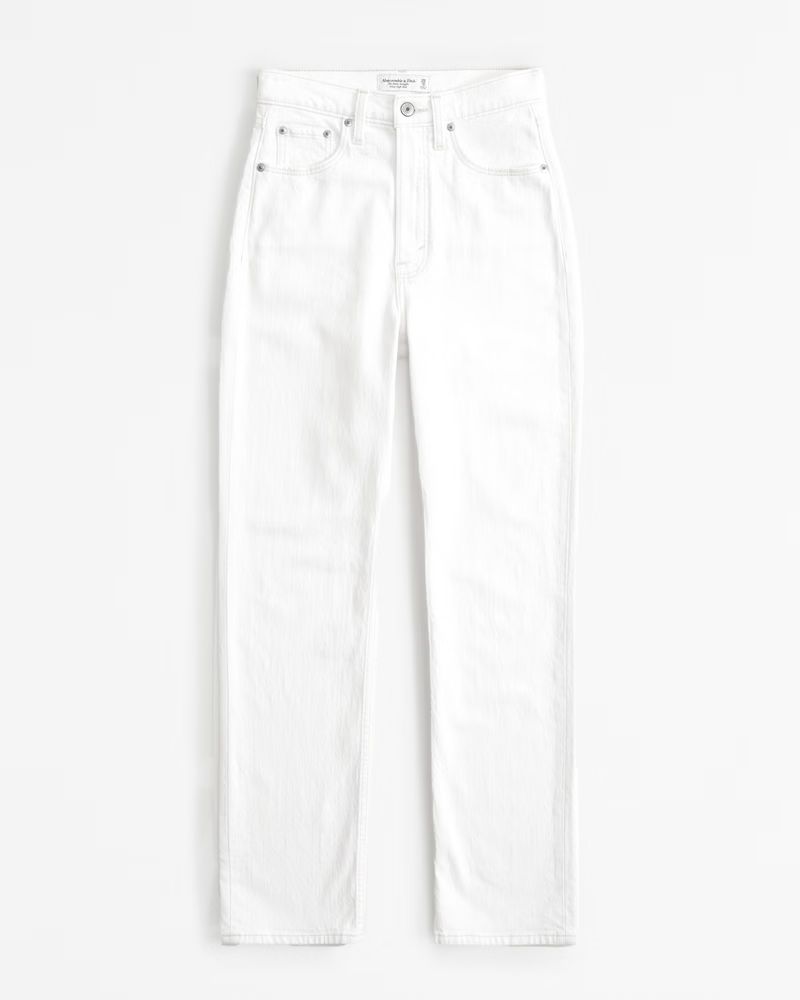 Ultra High Rise Ankle Straight Jean | Abercrombie & Fitch (US)