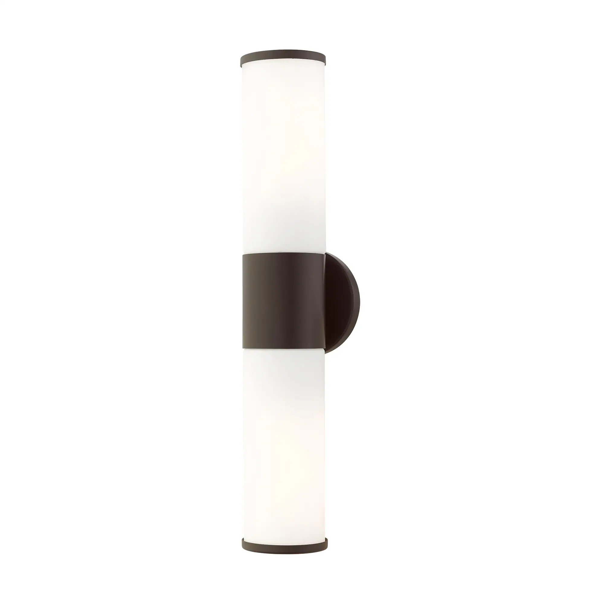 Livex Lighting Lindale 4.25-in 2 Light Matte Bronze Modern/contemporary Bathroom Vanity light one_size | 16562-07 | Lowe's