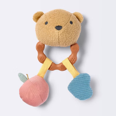 Handheld Plush Rattle Baby Toy - Bear - Cloud Island™ | Target