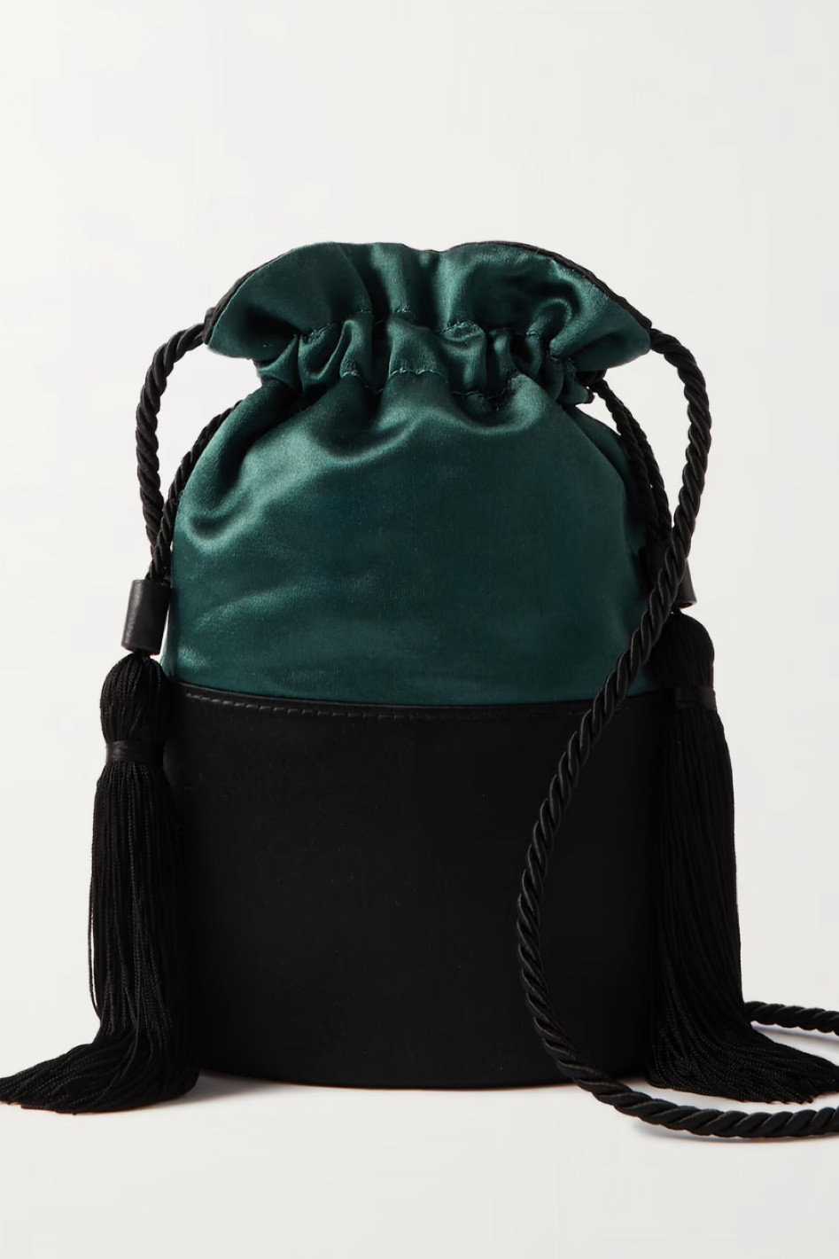 Hunting Season Lola Two-Tone Satin Bucket Bag