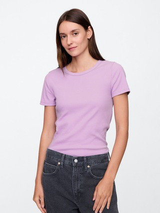 Ribbed Crewneck T-Shirt | Gap Factory