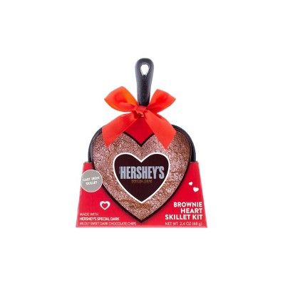Hershey's Valentine's Special Dark Brownie Heart Skillet Kit - 2.4oz | Target