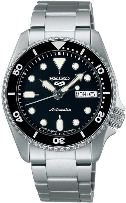 SEIKO 5 Sports Automatic Black Dial 38mm Watch SRPK29 | Amazon (US)