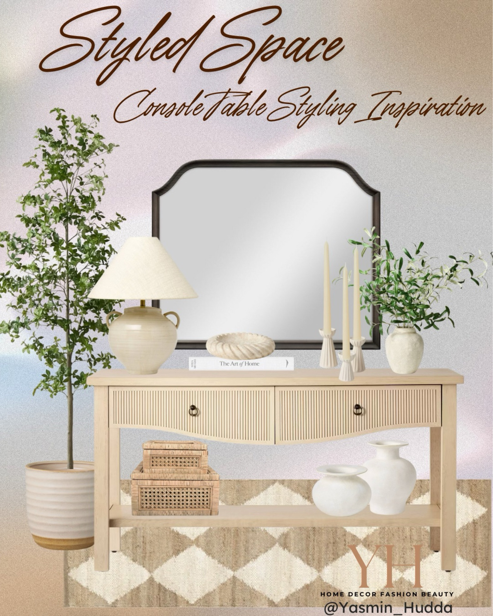 A curated mix of textures, minimal decor, and a touch of elegance. 
Studio McGee Console table styling. 
Spring 2025 styling inspiration.
#ConsoleTableStyling #EntrywayGoals #StyledSpaces

#LTKHome #LTKStyleTip