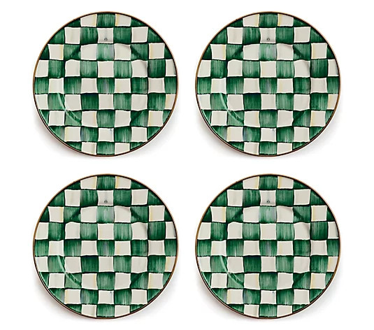 MacKenzie- Childs Set of 4 Salad Plates - QVC.com | QVC