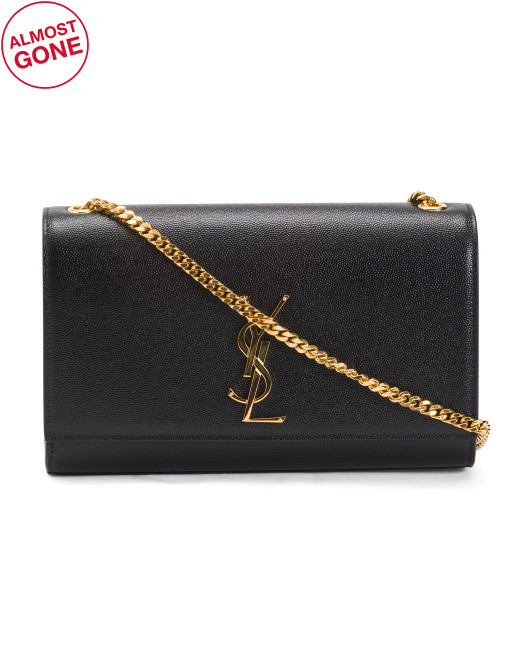 Made In Italy Leather Kate Medium Chain Shoulder Bag | TJ Maxx