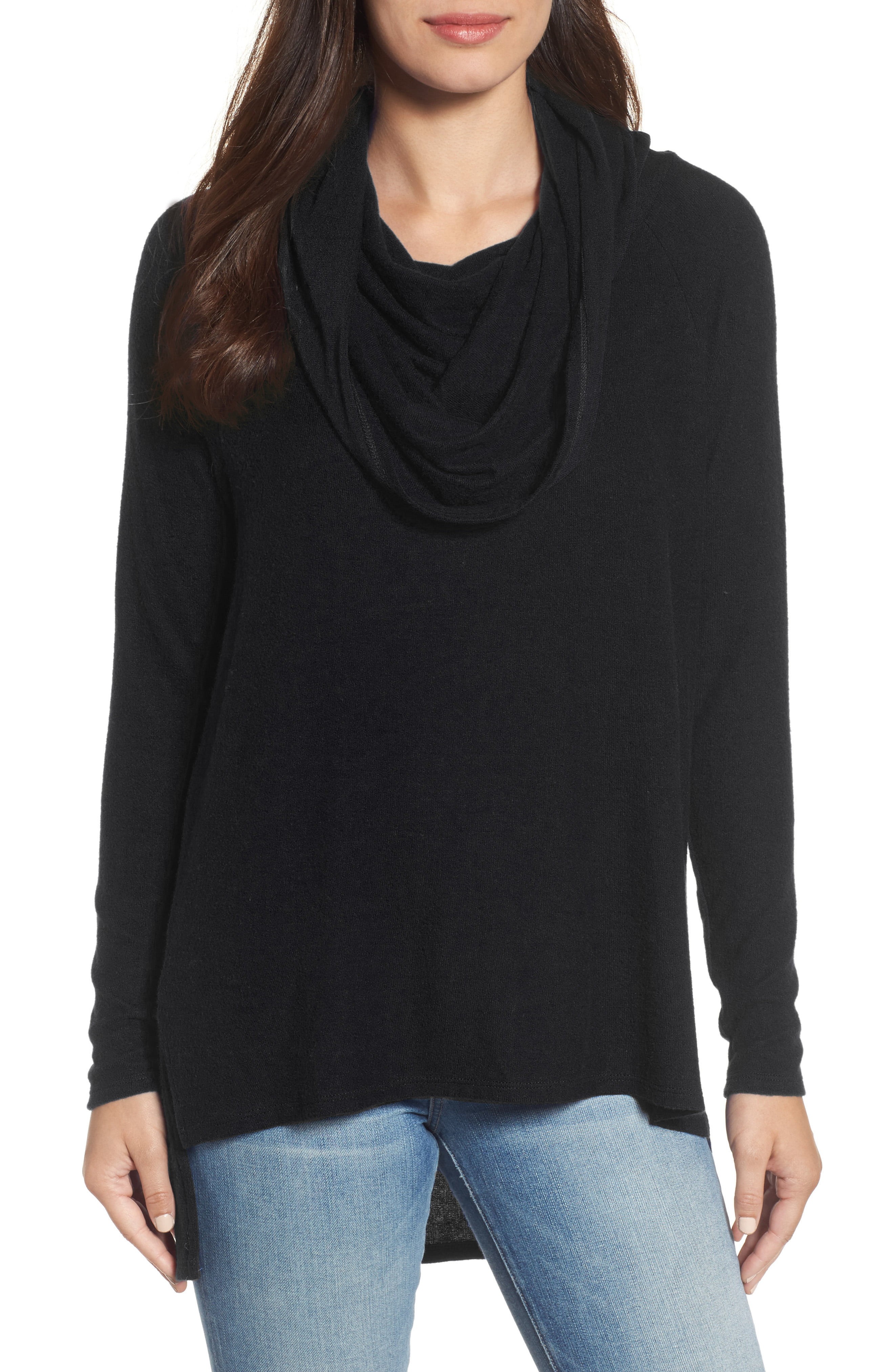 Gibson Cozy Convertible Neckline Tunic (Regular & Petite) | Nordstrom