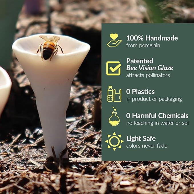 3 Pack, Bee Watering Station, Butterfly Feeder, Bee Feeder, Garden Decor, Bee Decor, Outdoor Gard... | Amazon (US)